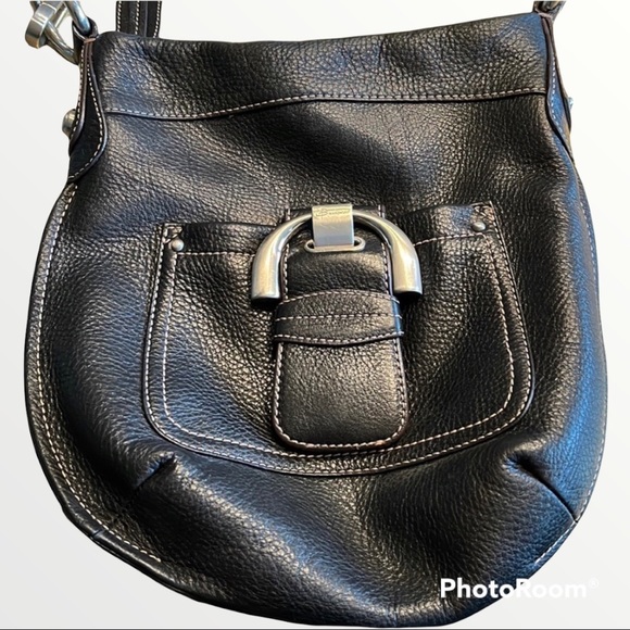 💲💵💲Lowered Price B. Makowsky Black Leather Crossbody - Picture 2 of 13